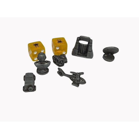 Monopoly Jurassic World Replacement Game Tokens and Dice Set - Picture 2 of 3